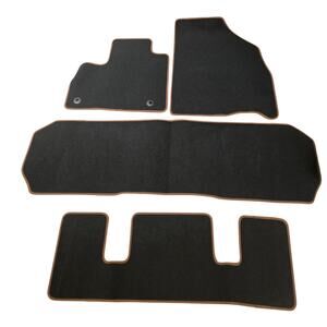 New Black w/ peanut trim 2024 GMC Acadia / Chevrolet Traverse AT4 Floor mats